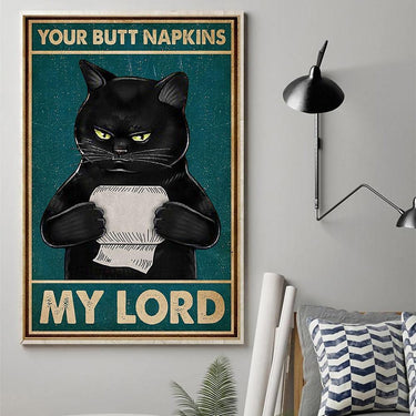 Funny Vintage Cat Posters Posters, Prints, & Visual Artwork KittyNook Cat Company